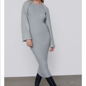 Zara knit midi dress